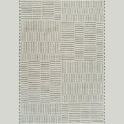 Terra Green Abstract Striped Area Rug