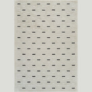 Terra Cream Modern Dot Textured Rug – 7x10