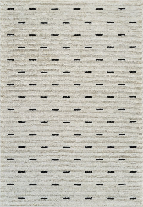 Terra Cream Minimal Dot Rug – 5x8