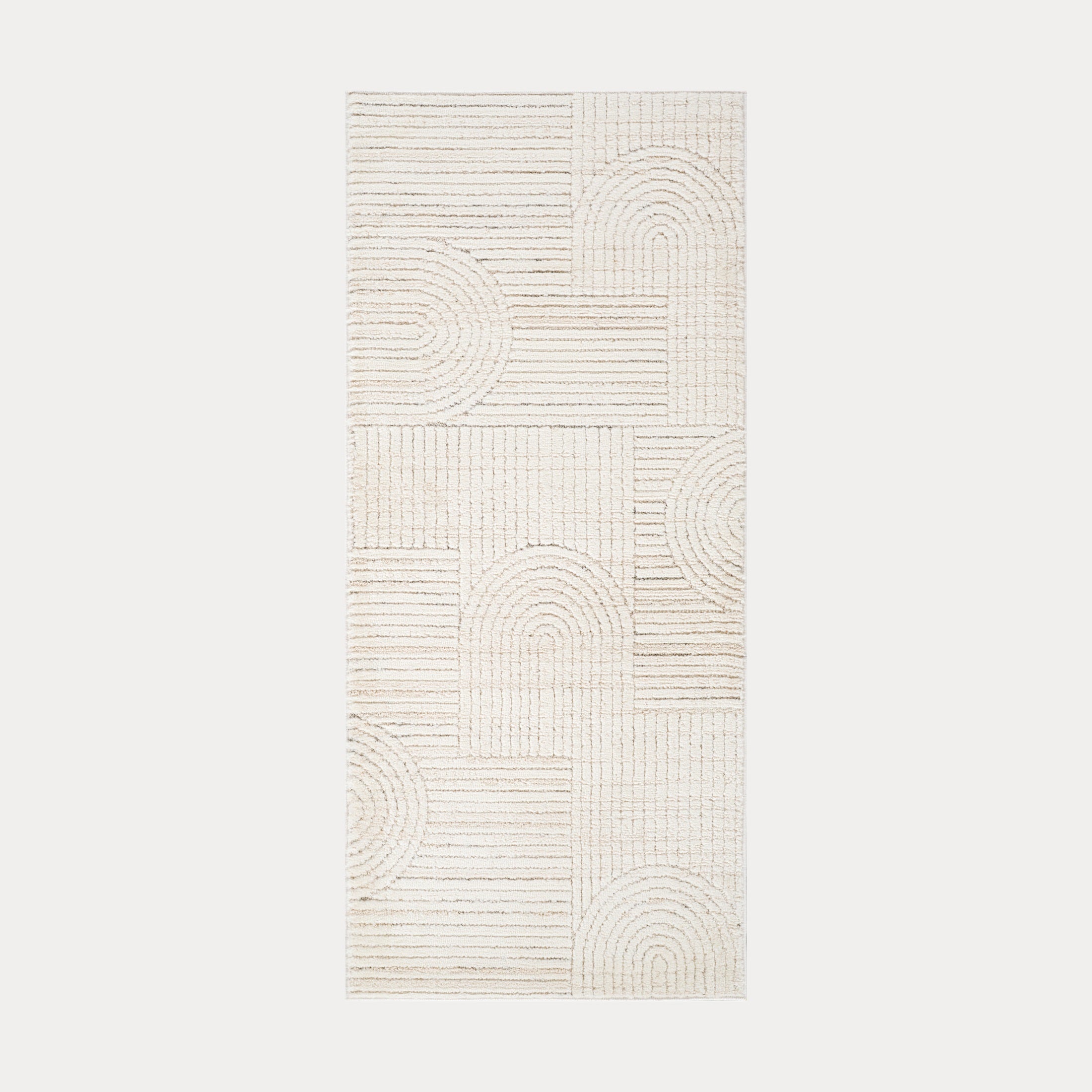Tulum Beige Geometric Indoor Area Rug