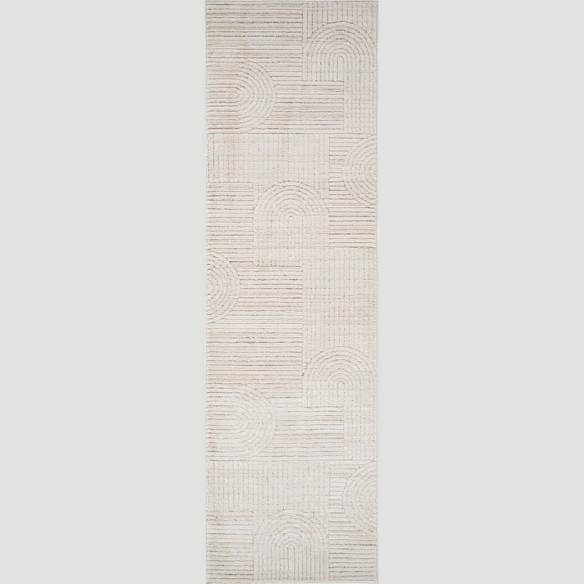 Tulum Beige Geometric Indoor Area Rug