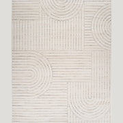 Tulum Beige Geometric Indoor Area Rug