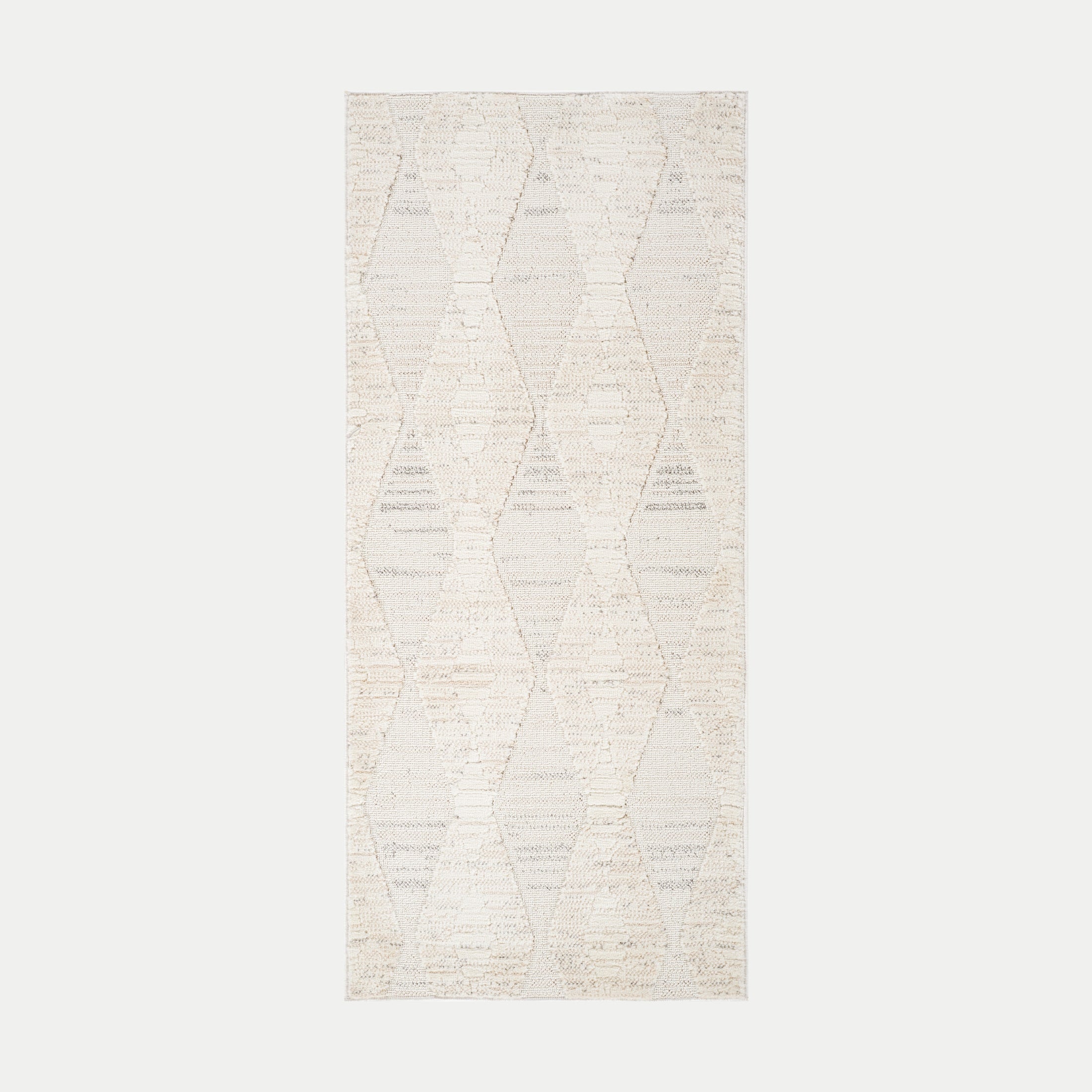 Tulum Cream Tribal Diamond Area Rug