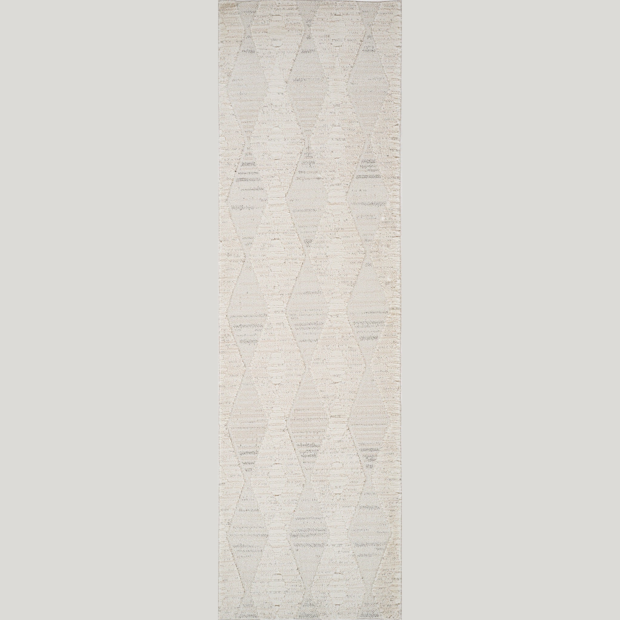 Tulum Cream Tribal Diamond Area Rug