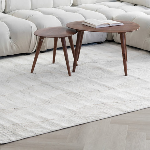 Tulum Cream Modern Area Rug