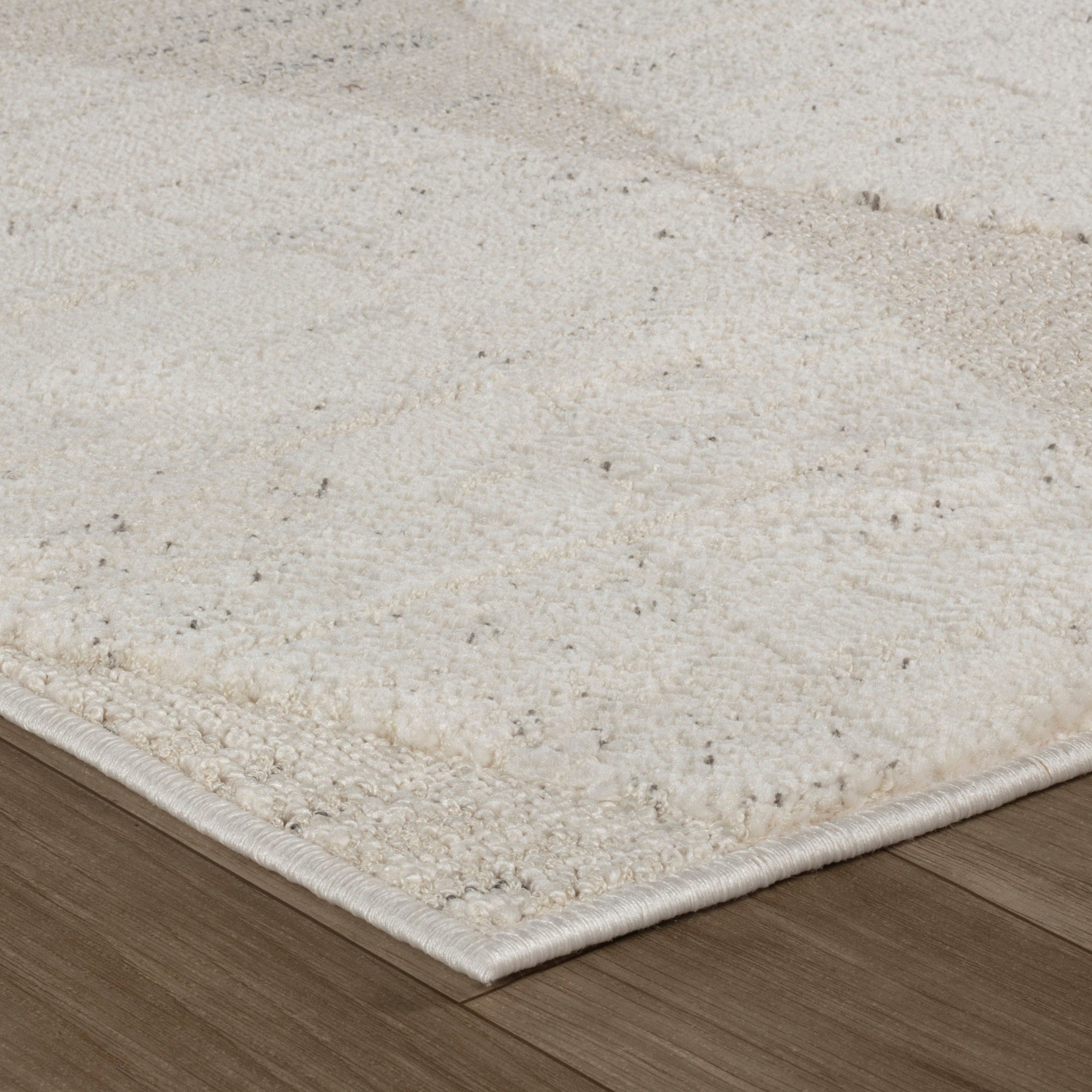 Tulum Cream Tribal Diamond Area Rug