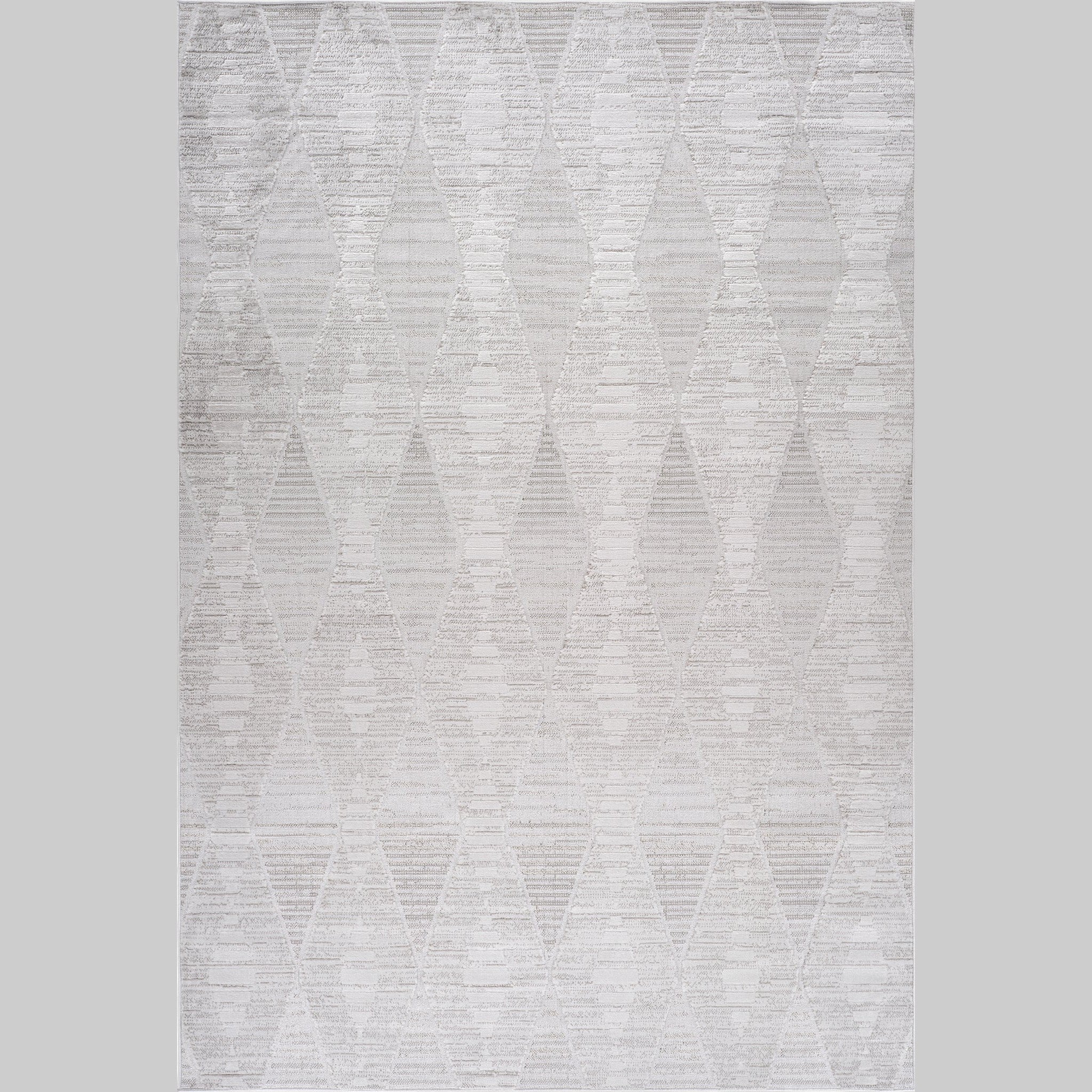 Tulum Grey Diamond-Inspired Area Rug