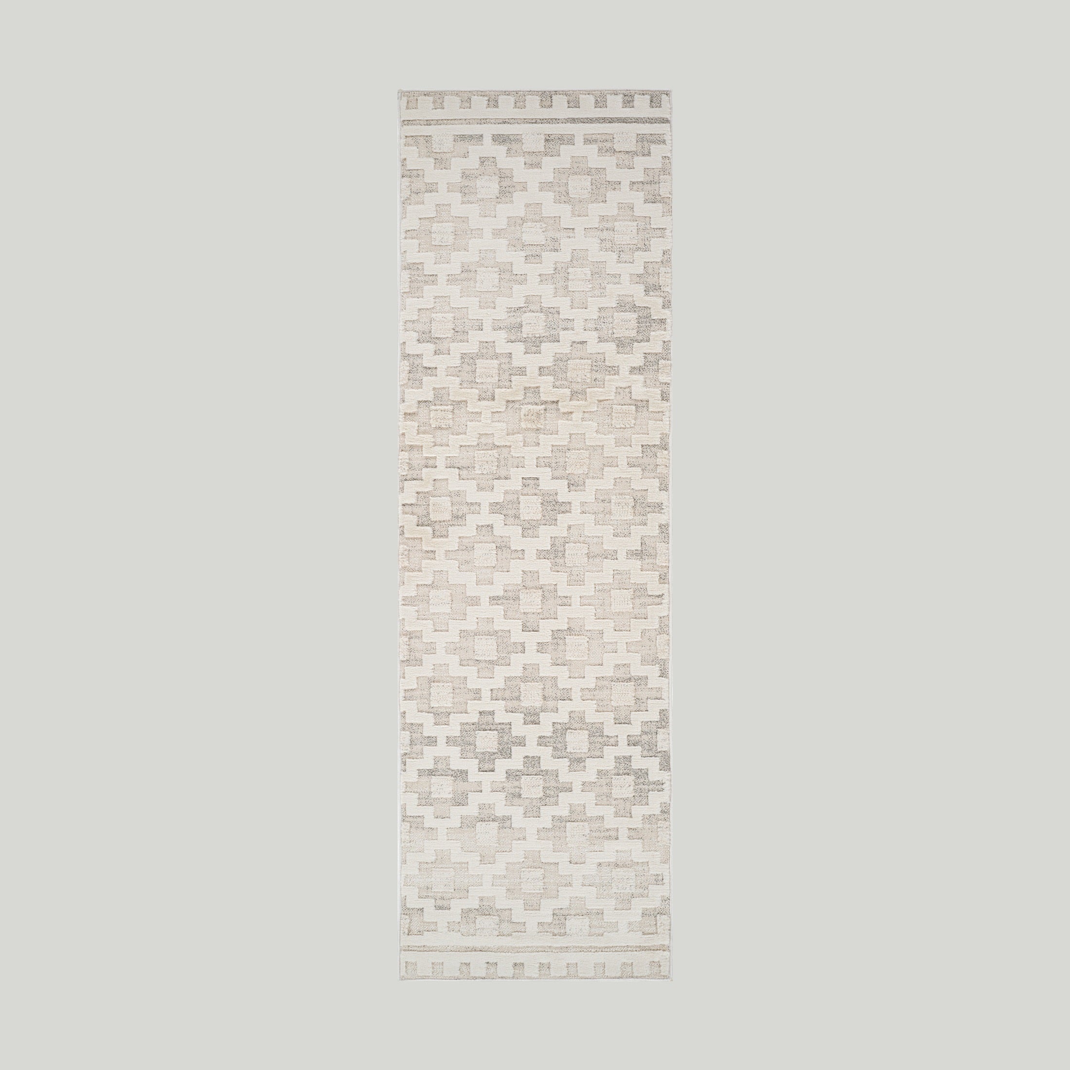 Tulum Beige Abstract Lines Area Rug