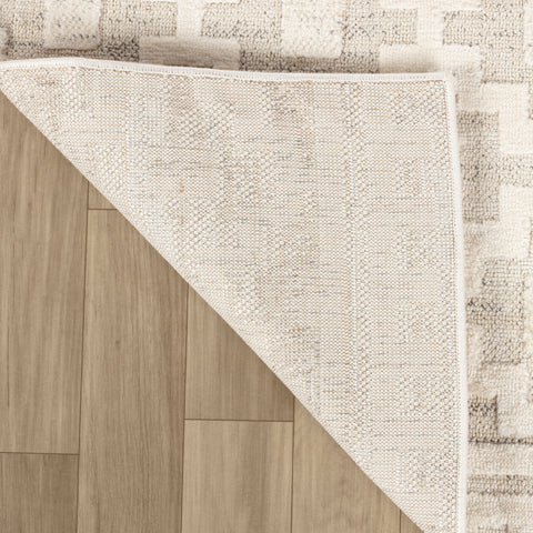Tulum Beige Modern Area Rug – 5' x 8'