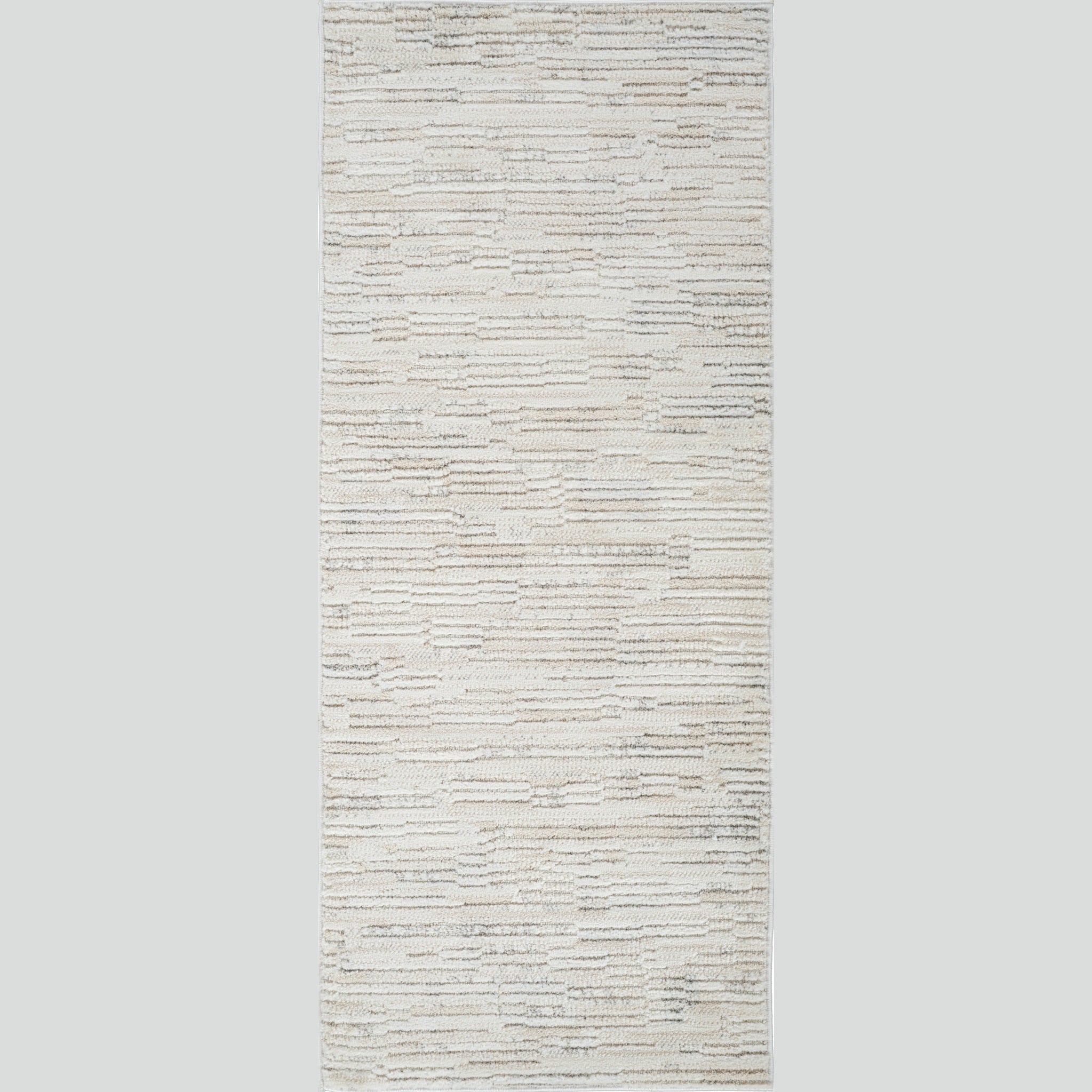 Tulum Beige Tribal Chevron Area Rug