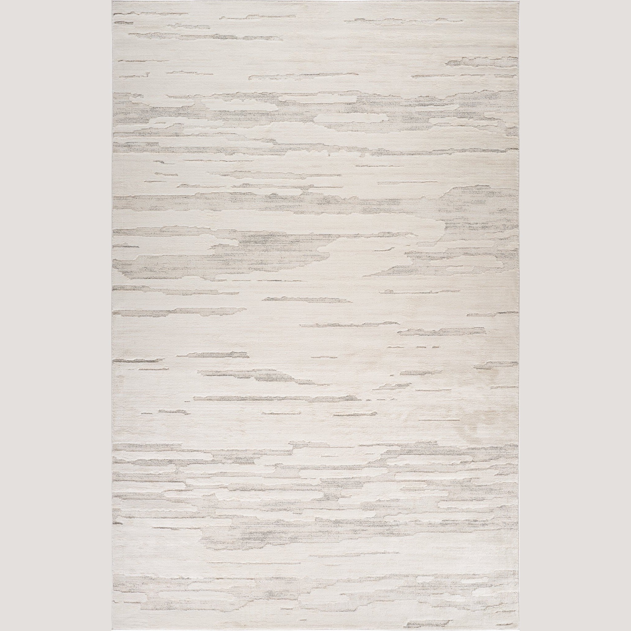 Tulum Beige Tribal Chevron Area Rug