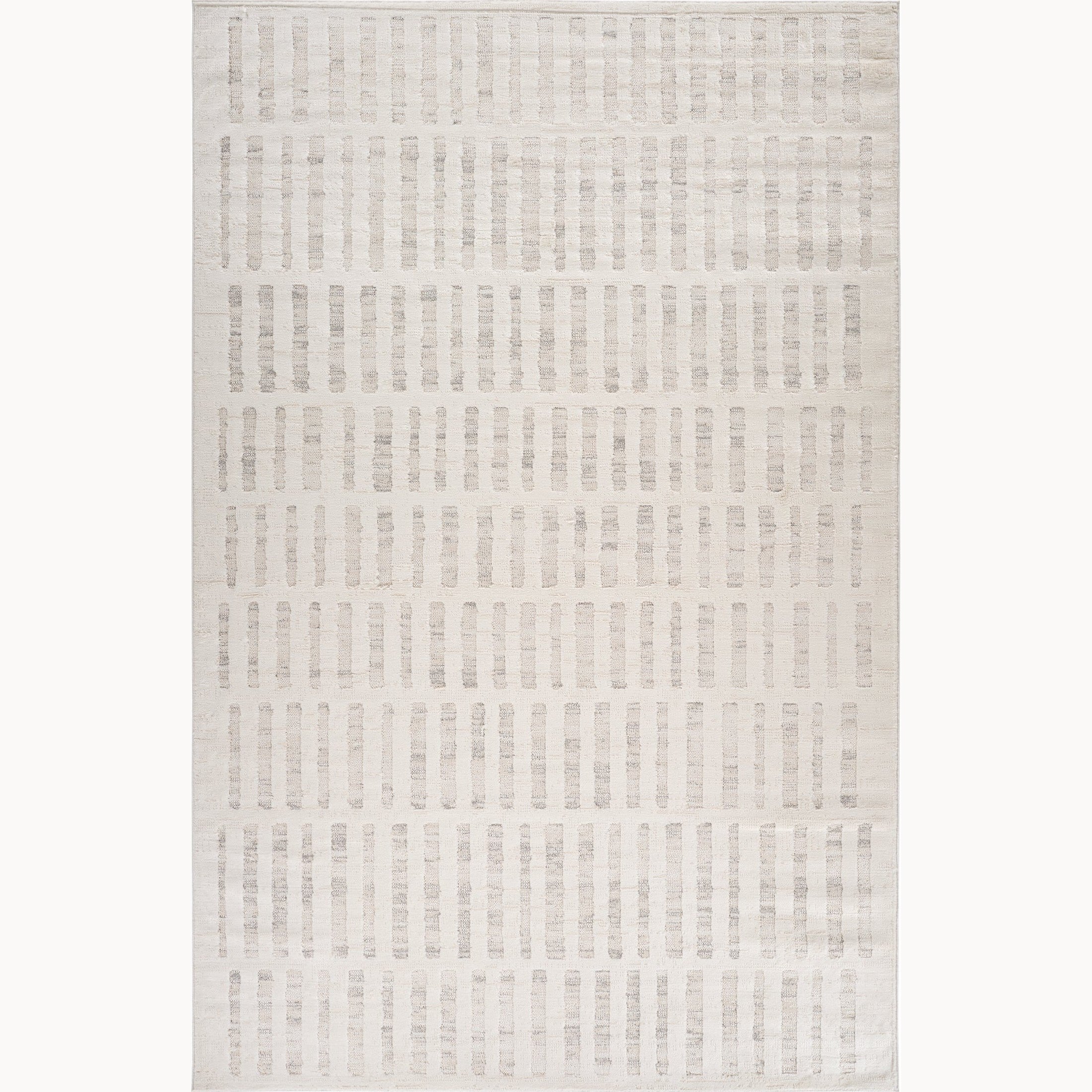 Tulum Beige Linear Modern Area Rug