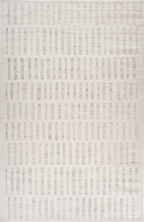 Tulum Beige Linear Modern Area Rug