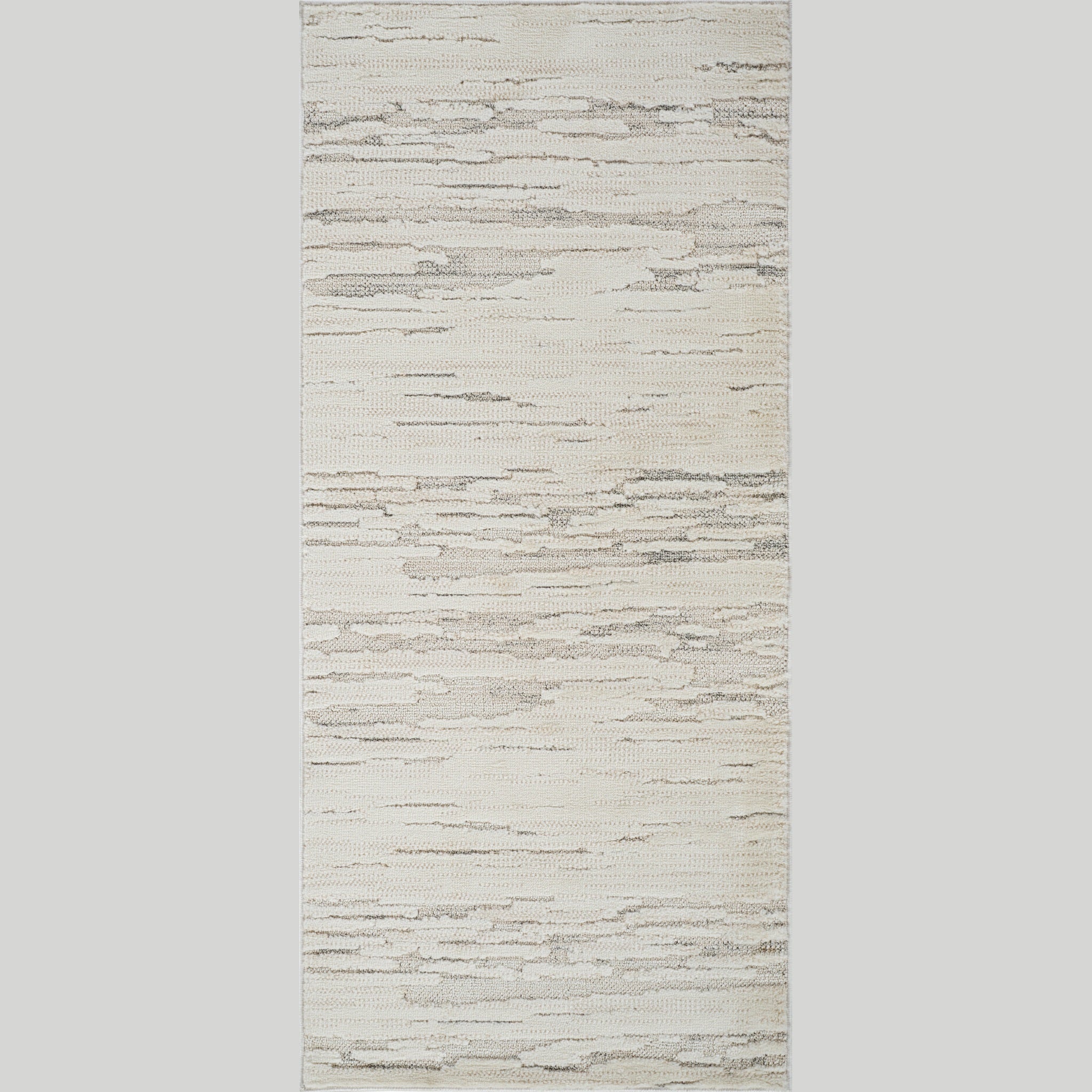 Tulum Beige Minimalist Chevron Area Rug