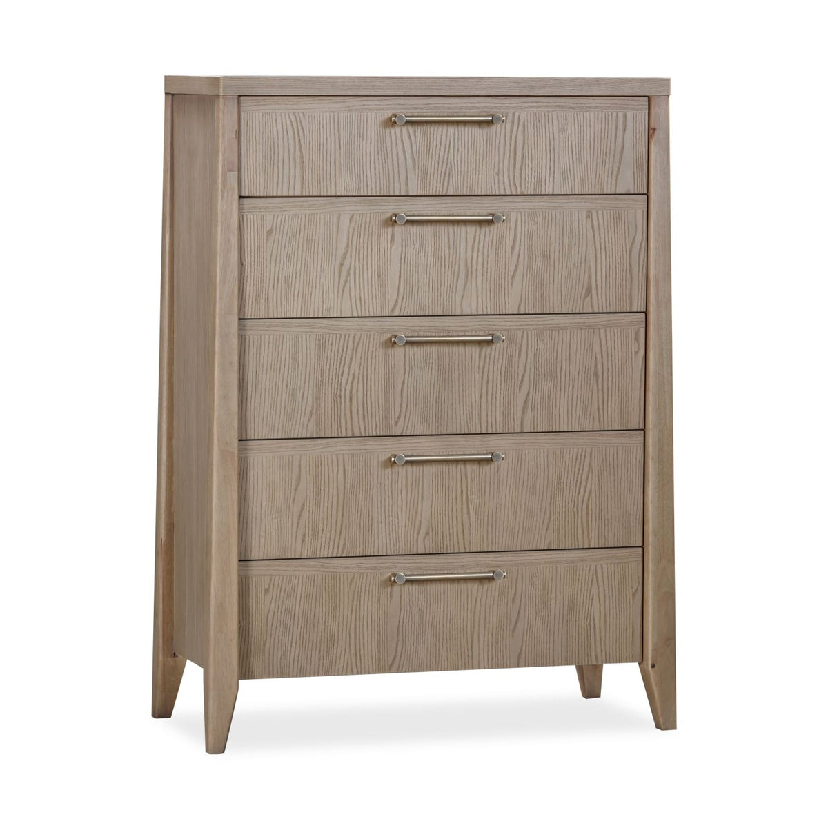 Sumire Five Drawer Ash Wood Chest in Ginger