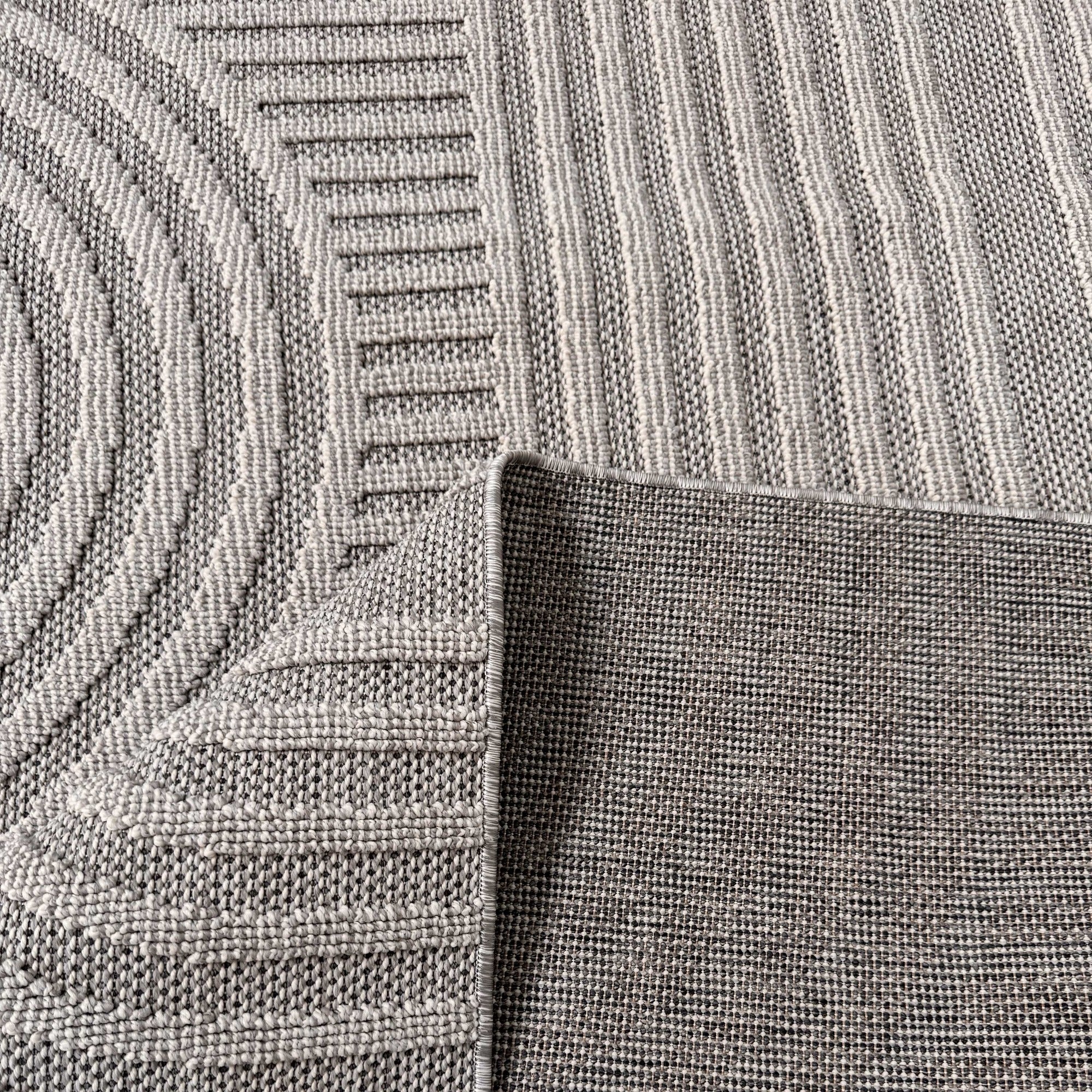 Utopia Grey Modern Wavy Lines Area Rug