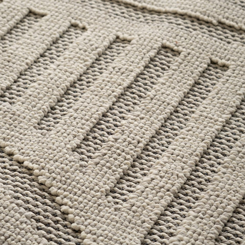 Utopia Grey Geometric Modern Area Rug – 5' x 8'