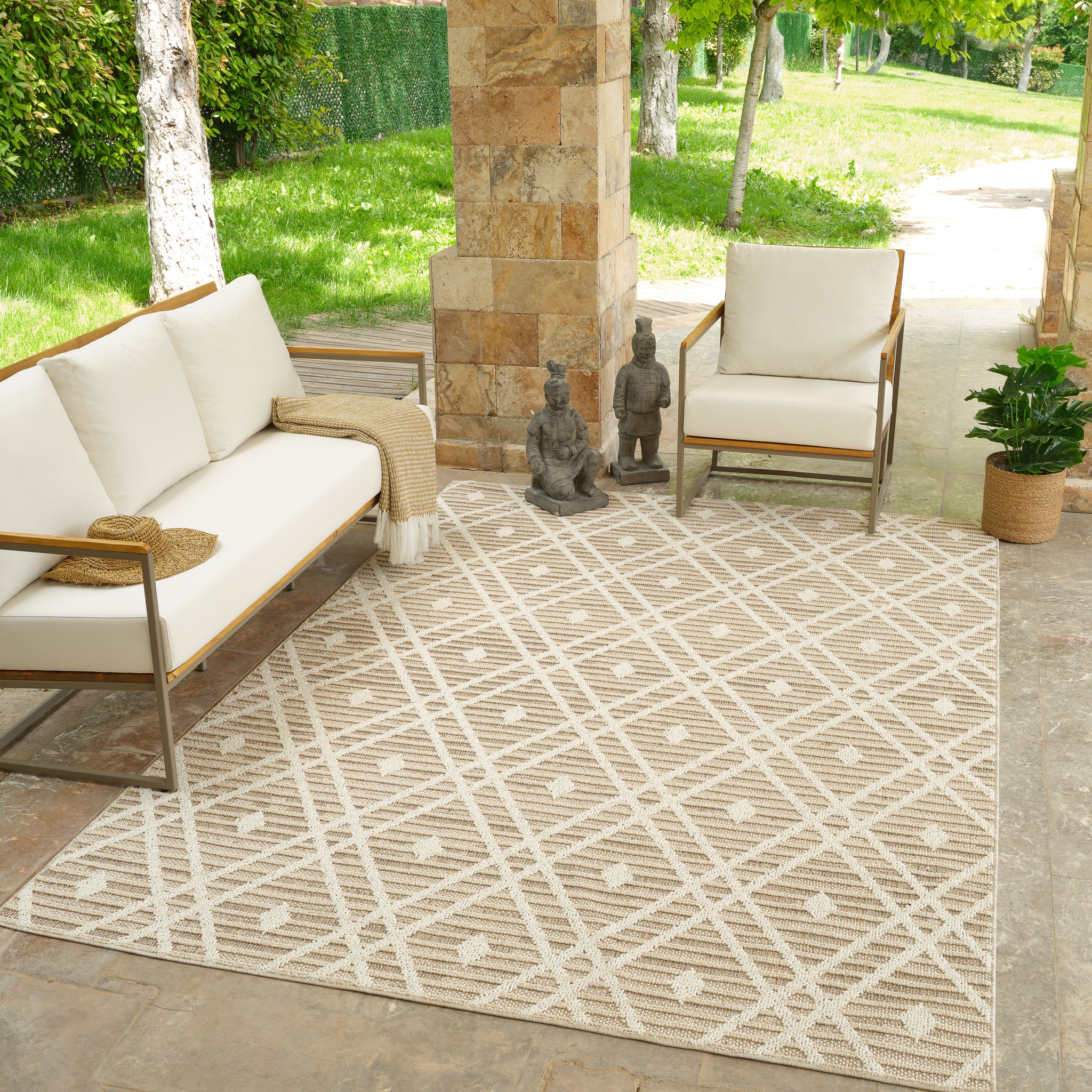 Utopia Brown Vintage Medallion Area Rug