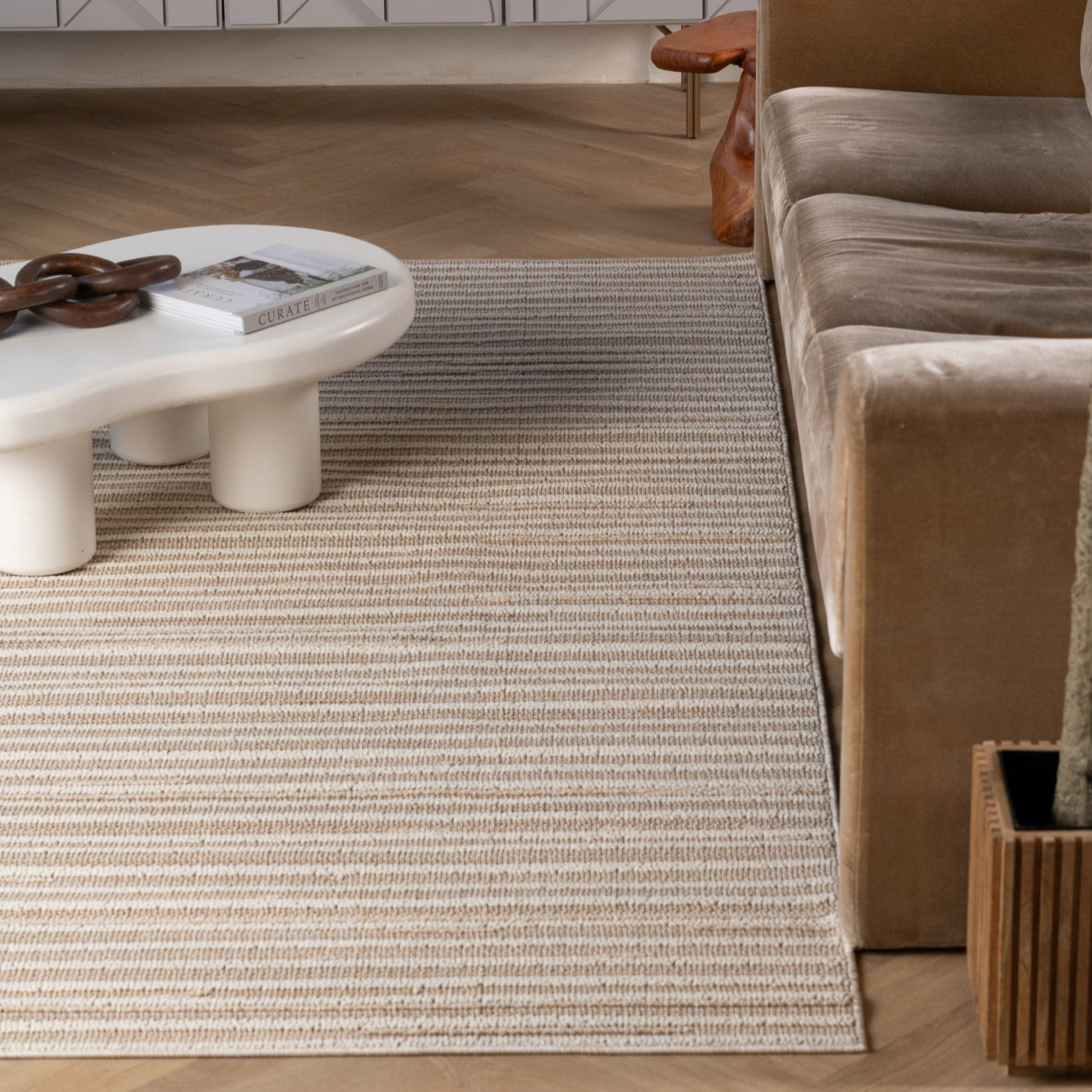 Utopia Cream Ornate Distressed Area Rug