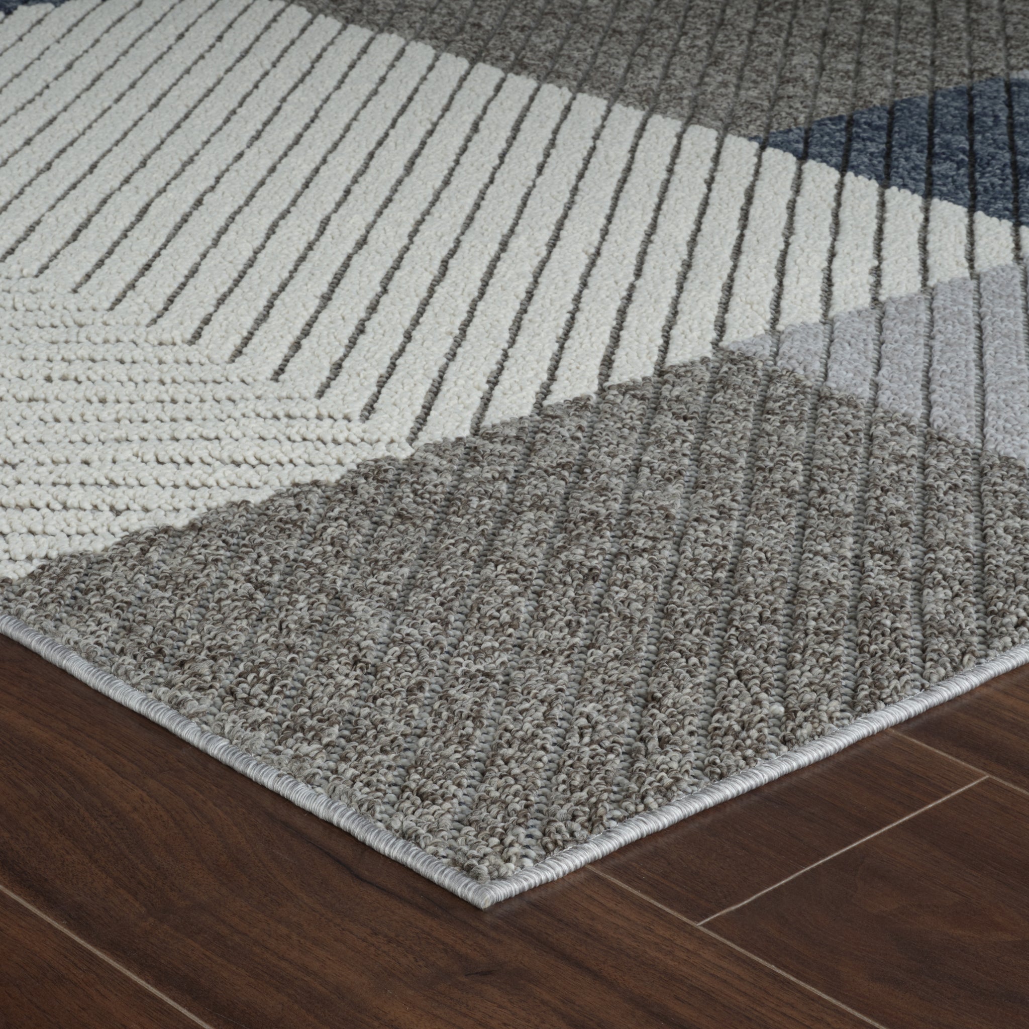 Utopia Grey Modern Abstract Area Rug
