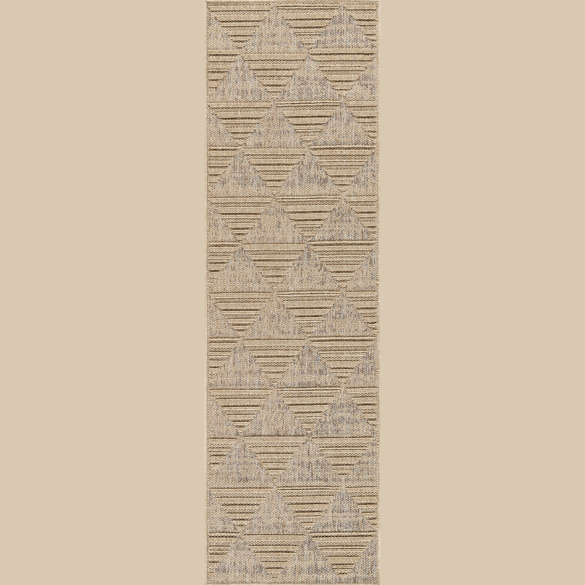 Utopia Beige Geometric Modern Area Rug