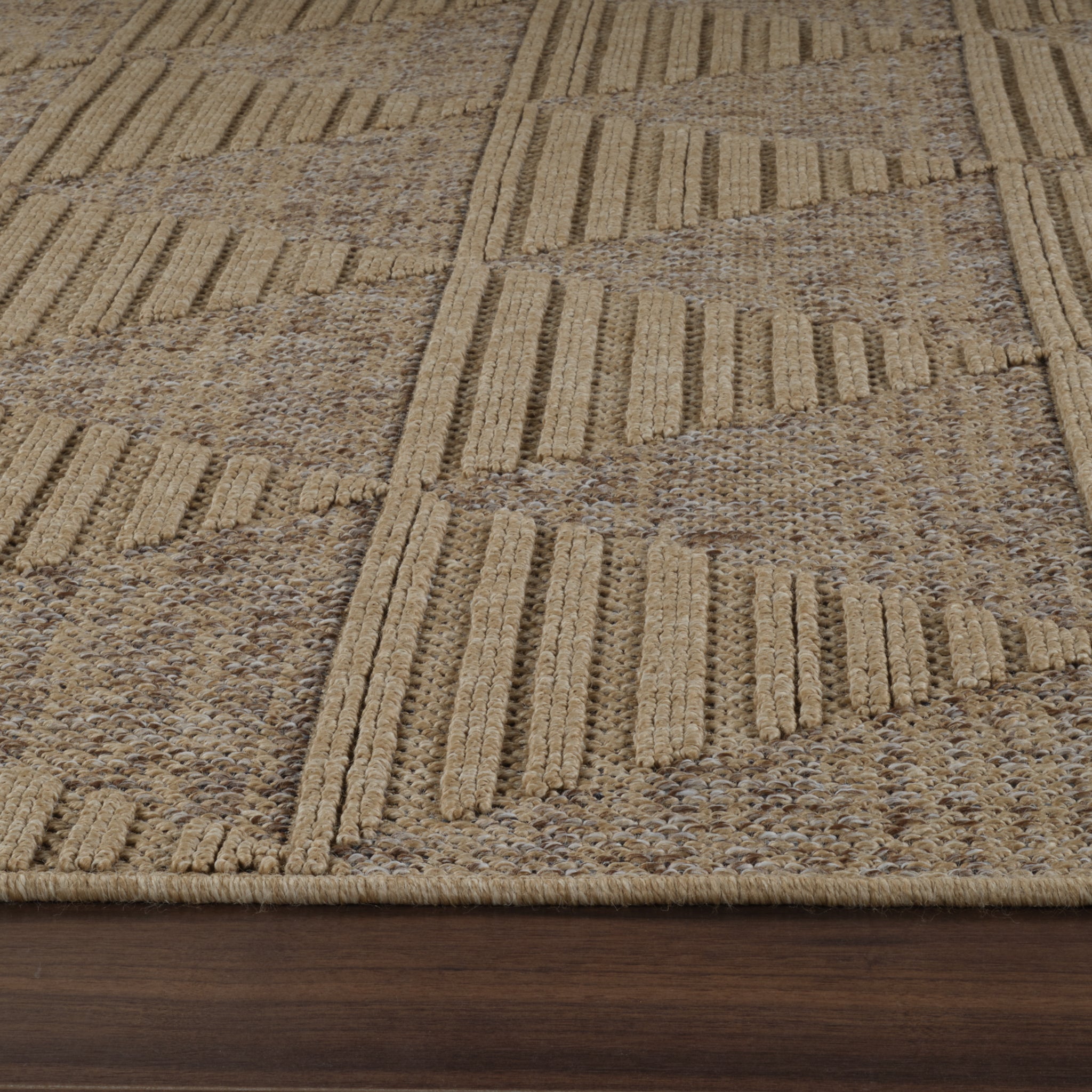 Utopia Beige Geometric Modern Area Rug