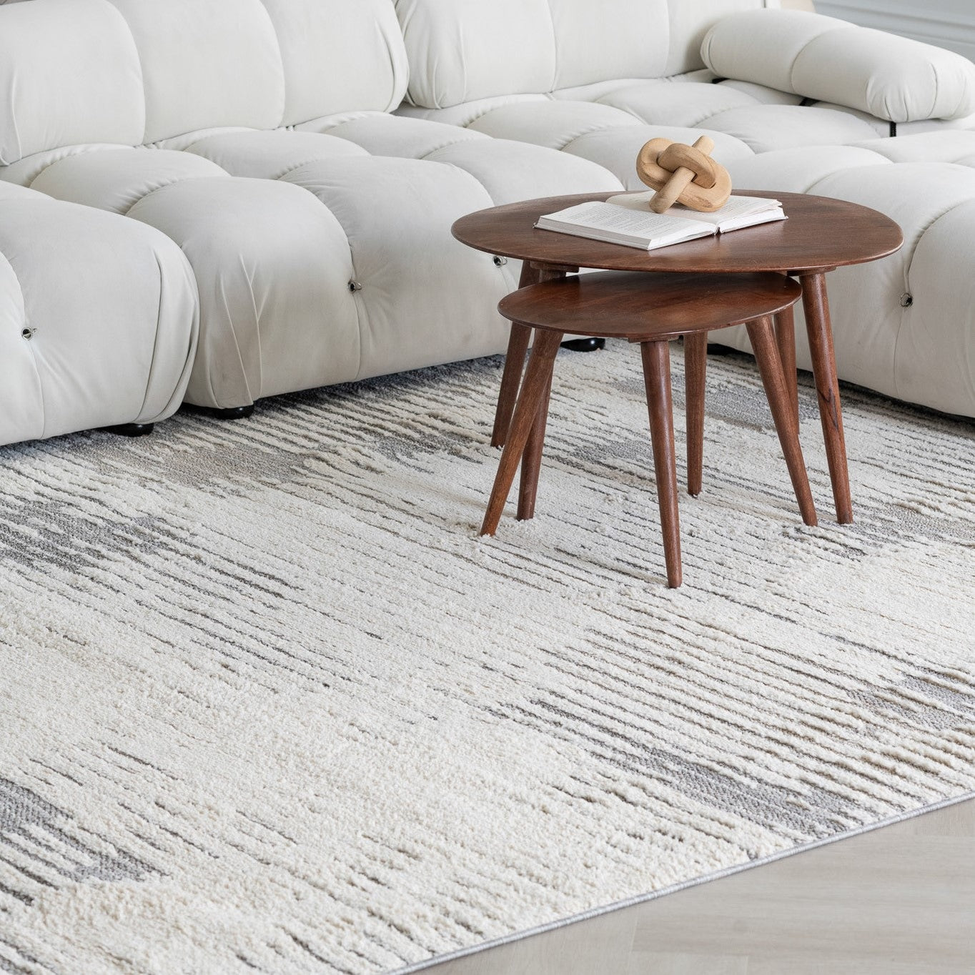 Valencia Grey Vintage Floral Area Rug