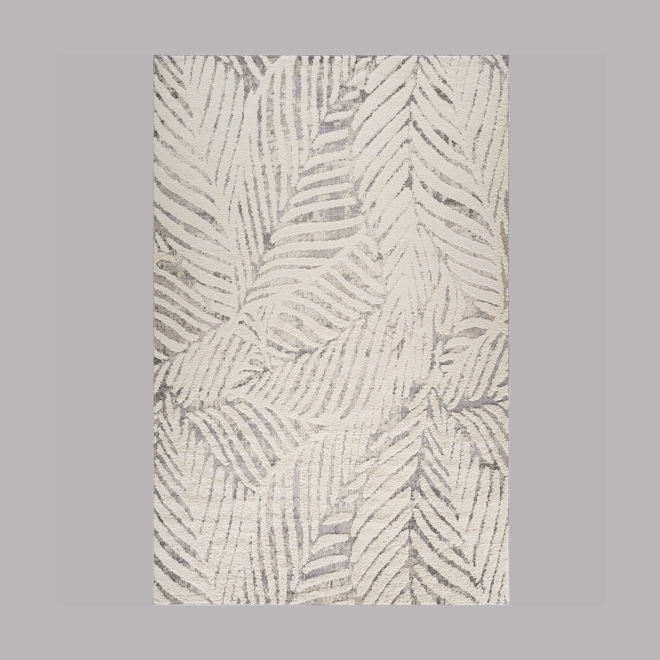 Valencia White Distressed Medallion Area Rug