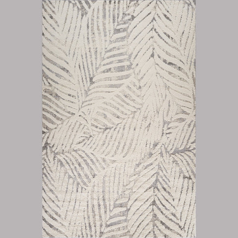 Valencia White Distressed Medallion Area Rug