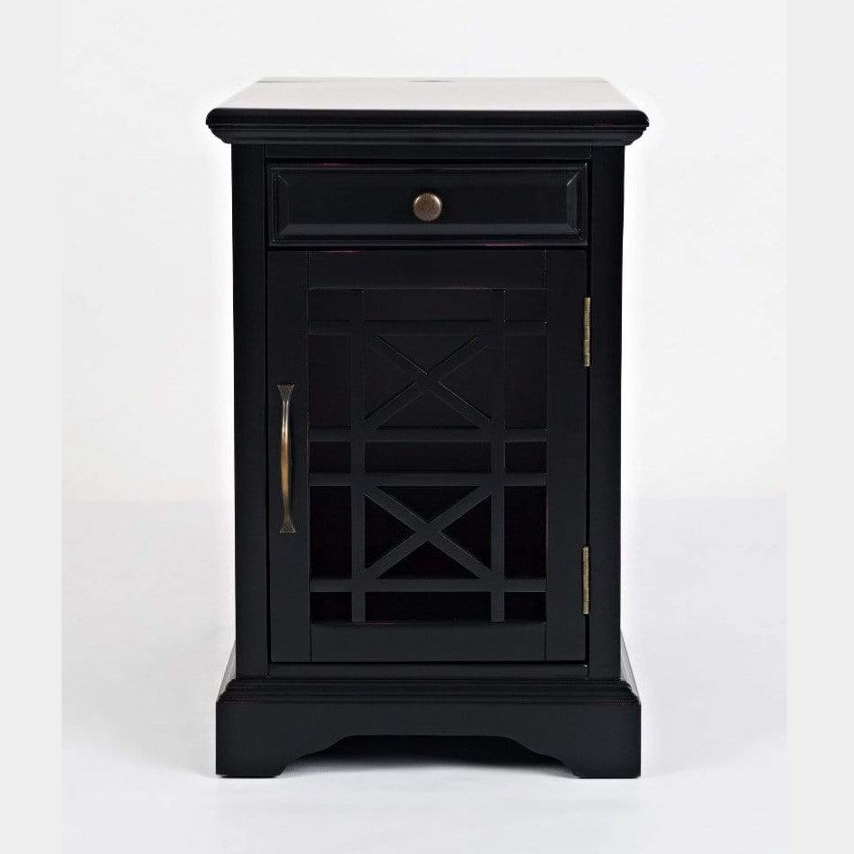vendor-unknown Living Room Craftsman chairside table black (5349703123097)