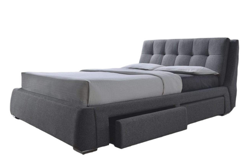 Fenbrook Transitional Grey Eastern Bed - King