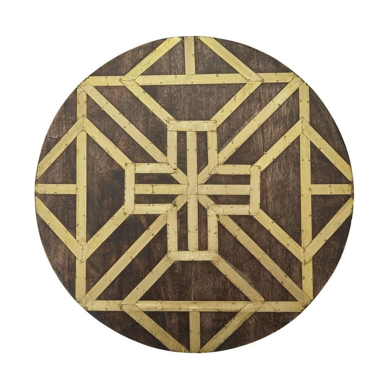 vendor-unknown Living Room Global Archive Mango and Brass Accent Tables (5349708071065)