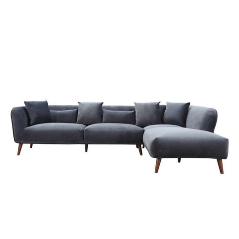 Modular Maja Velvet Sectional - Champagne