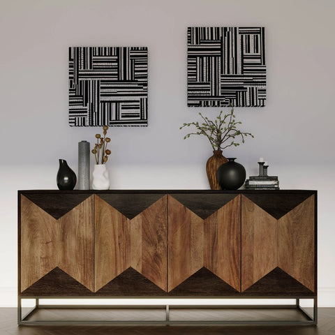 D-Bodhi Wall Deco - Black & White 24"