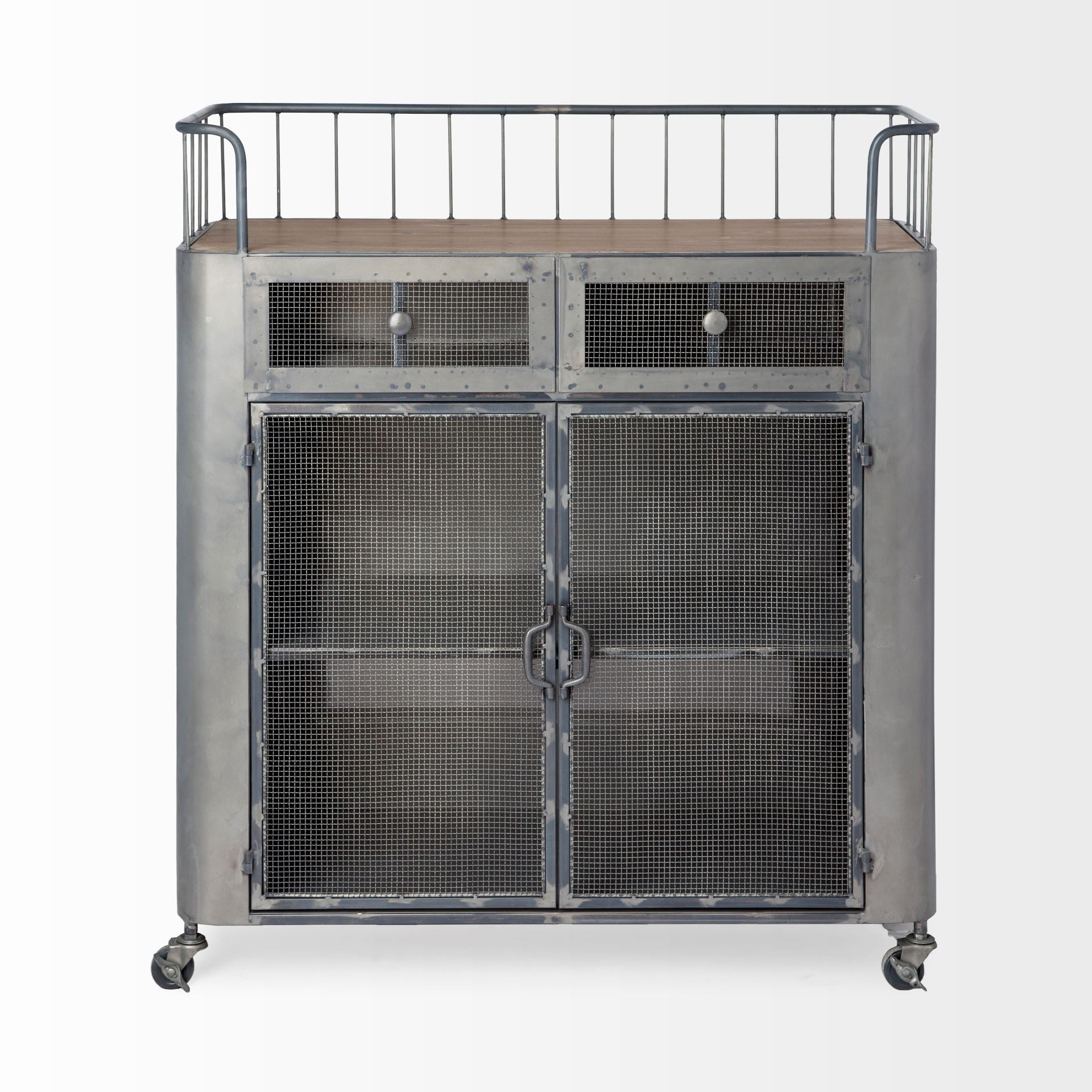 Gray Metal | Brown Wood_1