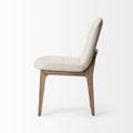Cream Fabric | Brown Wood_2