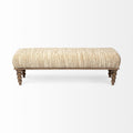 Cream Fabric | Brown Wood_1