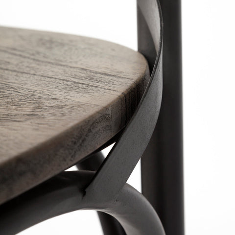 Brown Wood | Black Metal | Counter_8