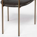 Brown Faux Leather | Gold Metal_9