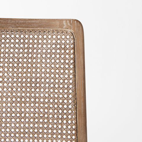 Cream Fabric |Brown Wood (Side Chair)_5