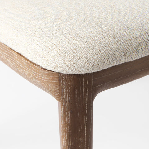 Cream Fabric |Brown Wood (Side Chair)_6