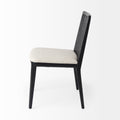 Cream Fabric |Black Wood (Side Chair)_2