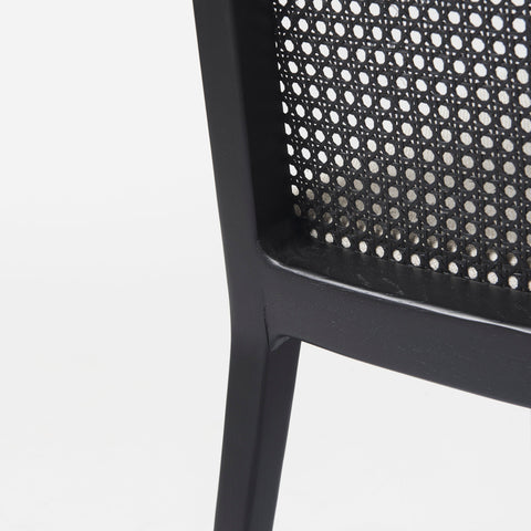 Cream Fabric |Black Wood (Side Chair)_8