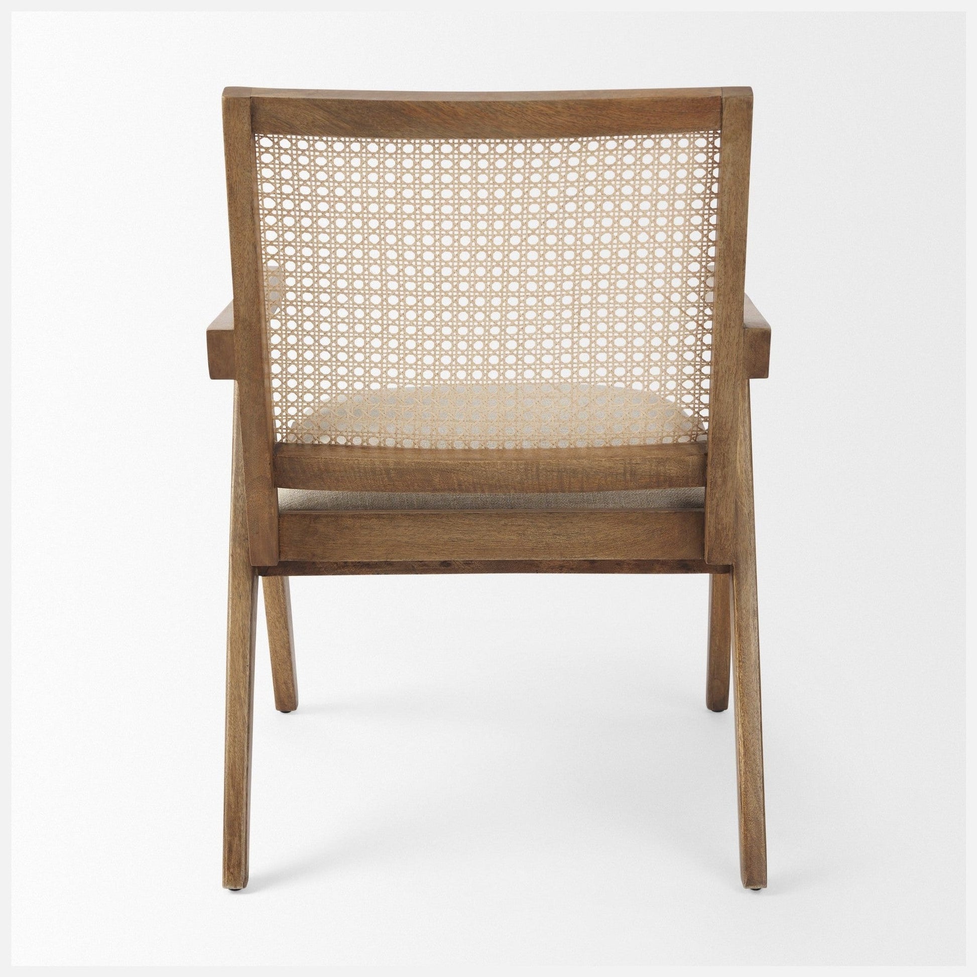 Light Brown Wood | Cane Back | Beige Upholstery_3