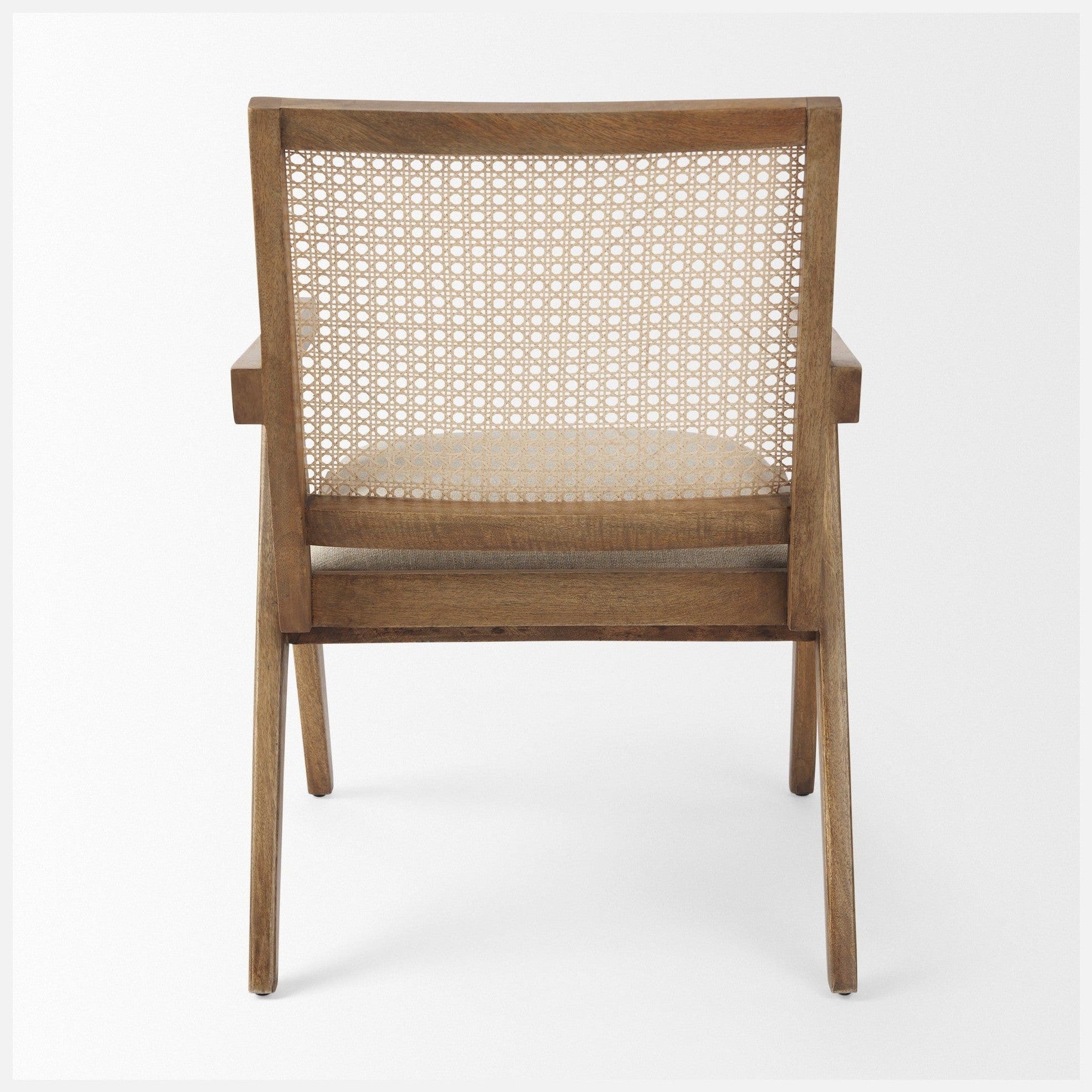 Light Brown Wood | Cane Back | Beige Upholstery_3