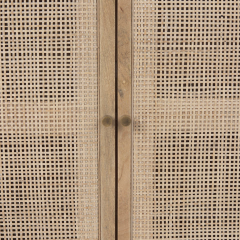 Light Brown Wood | Cane Accent | 2 Door_6
