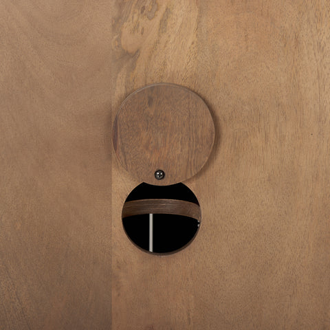 Medium Brown Wood | Cane Accent | 2 Door_10