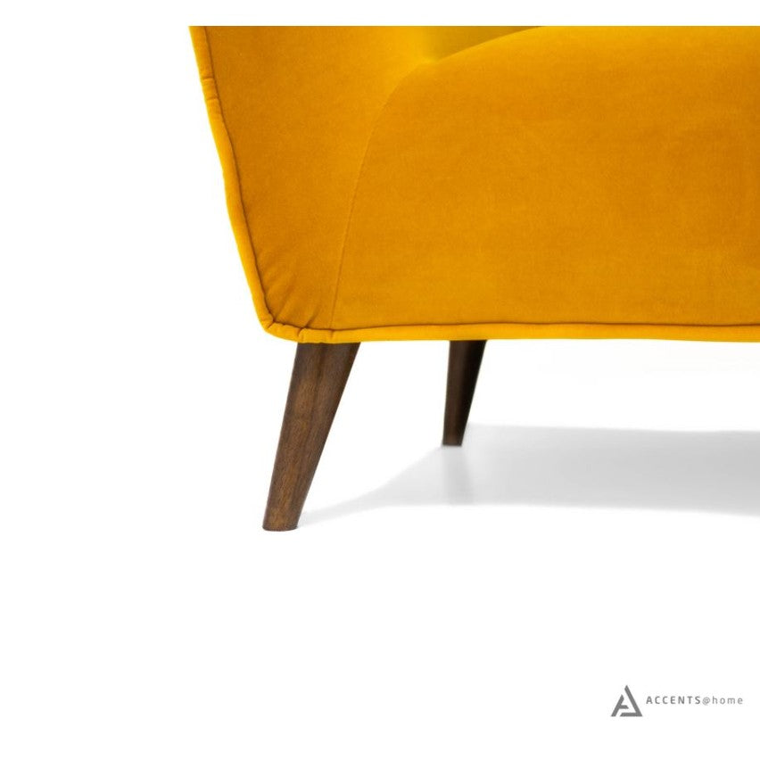 Maja Velvet Sectional - Dijon