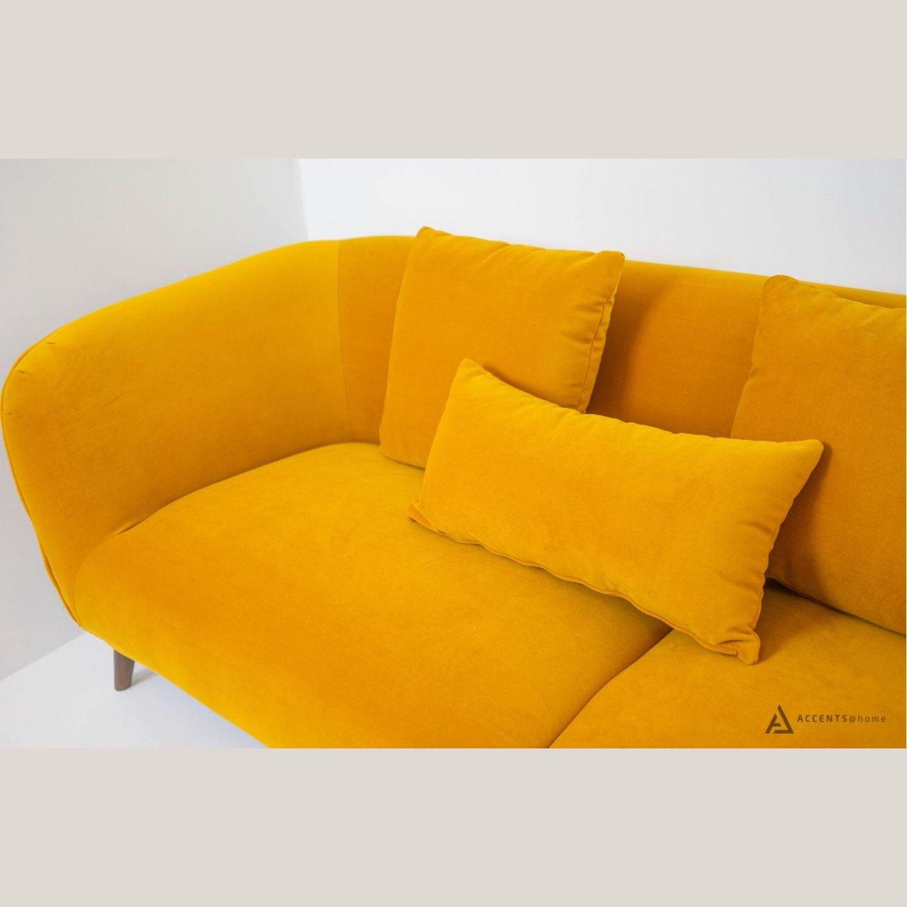 Maja Velvet Sectional - Dijon
