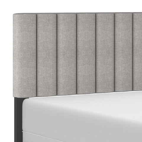 Jedd 60" Queen Bed in Light Grey Fabric